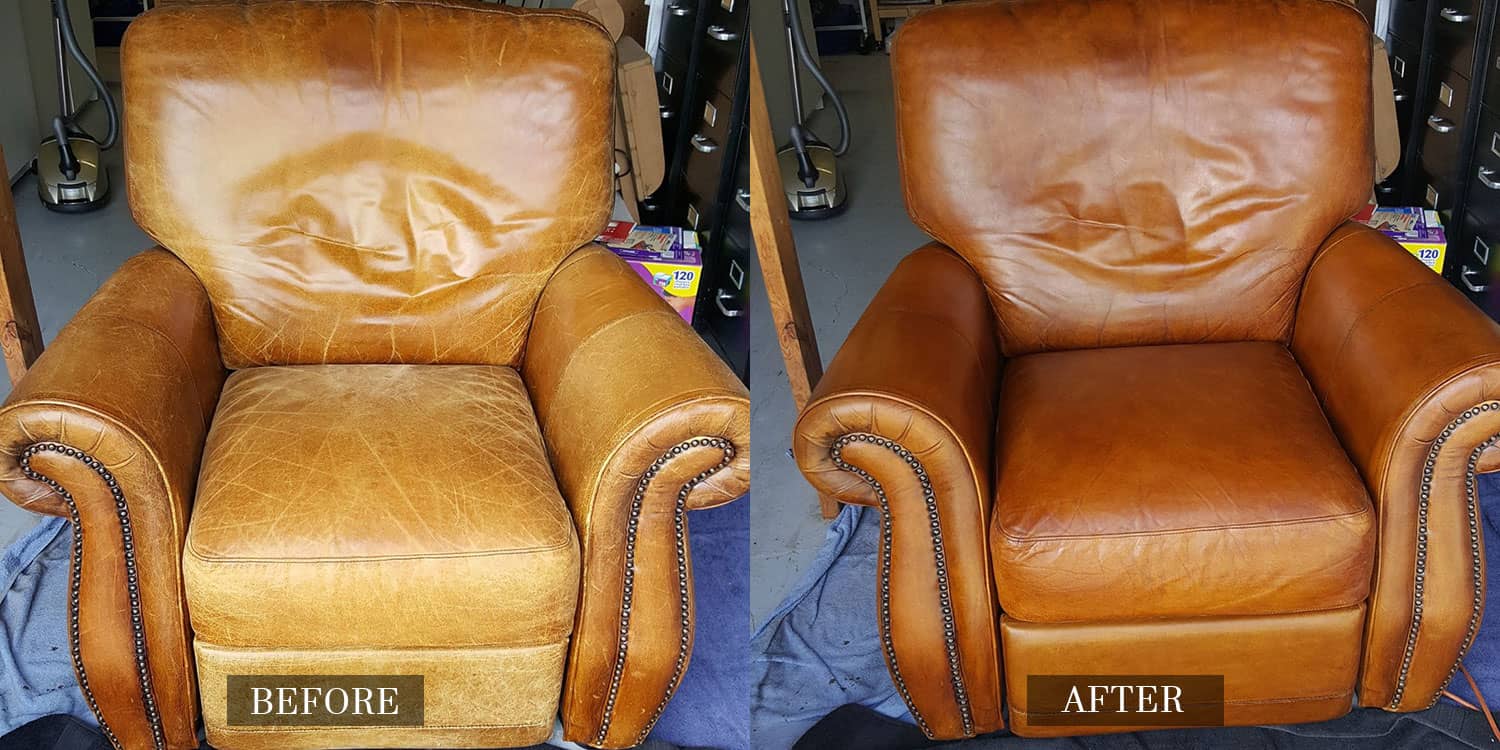 Faded Leather Armchair