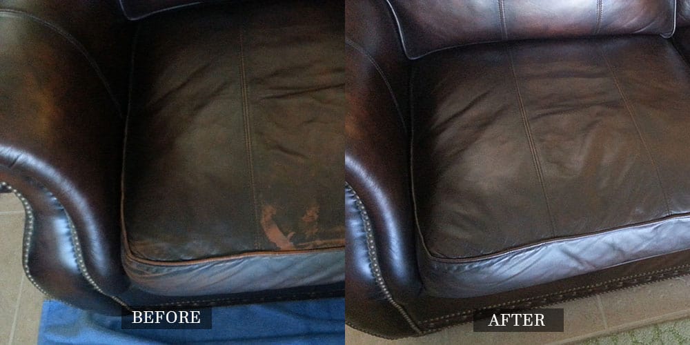 Restored Leather Sofa