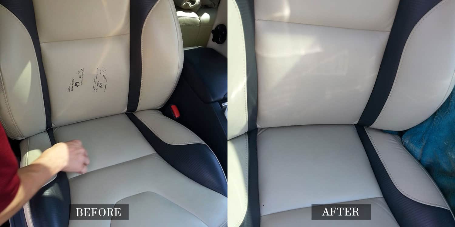 Stain on Leather Car Seat