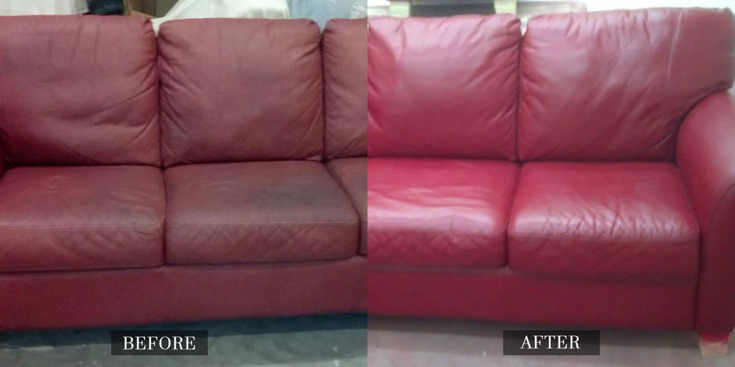 remove hair dye from leather sofa