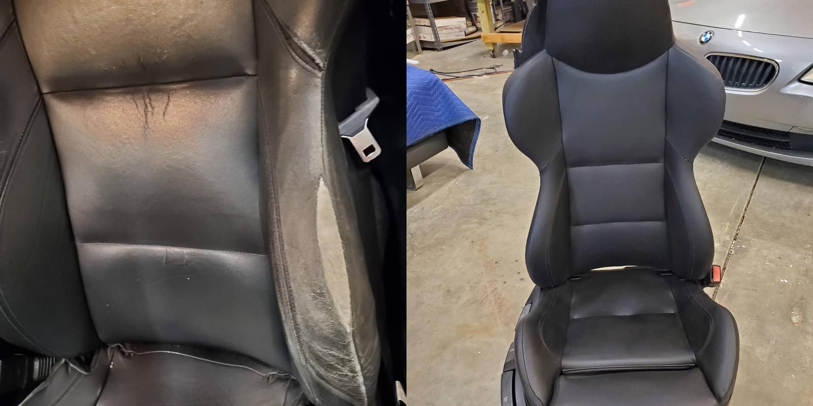 Reupholstered BMW Seat