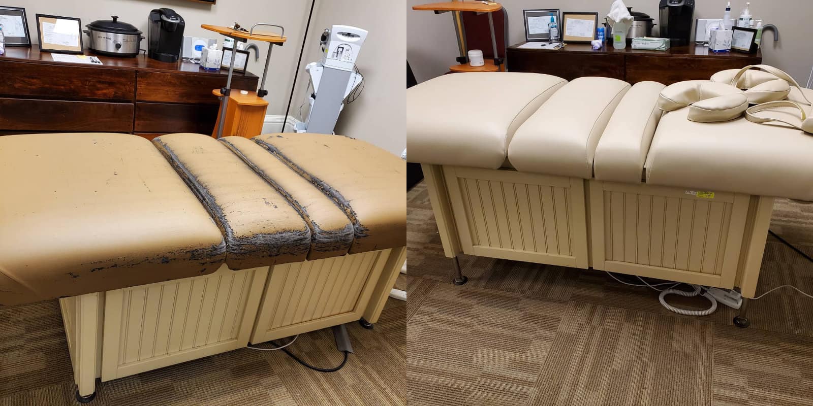 Reupholstered Massage Table