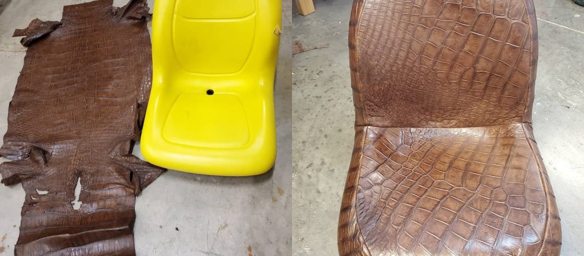Crocodile tractor seat